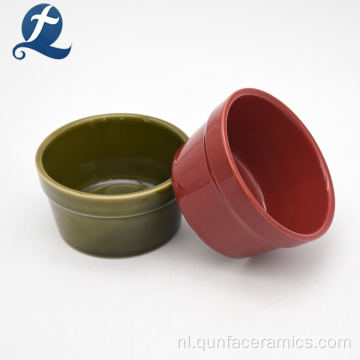 Groothandel veilige mooie cake keramische Ramekin